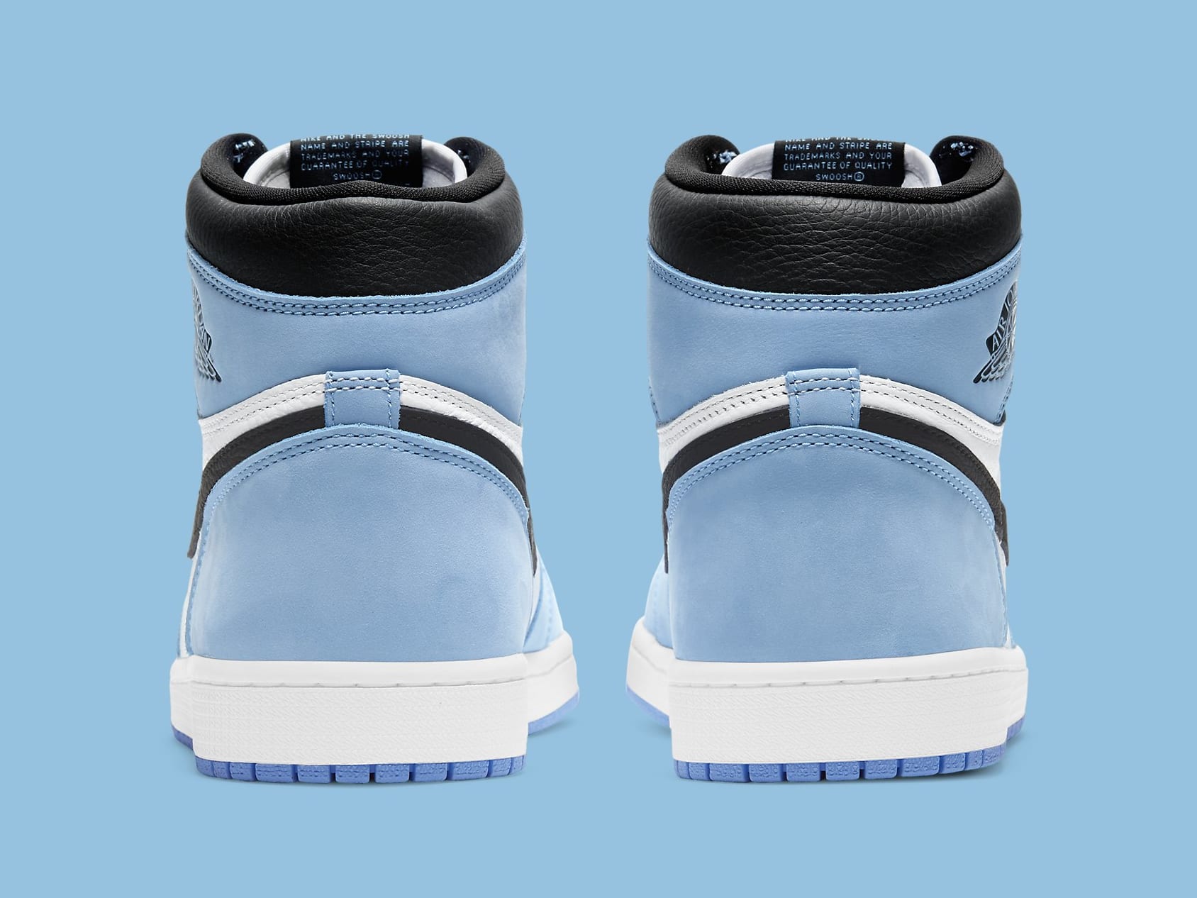 Air Jordan 1 University Blue Release Date 555088-134 Heel
