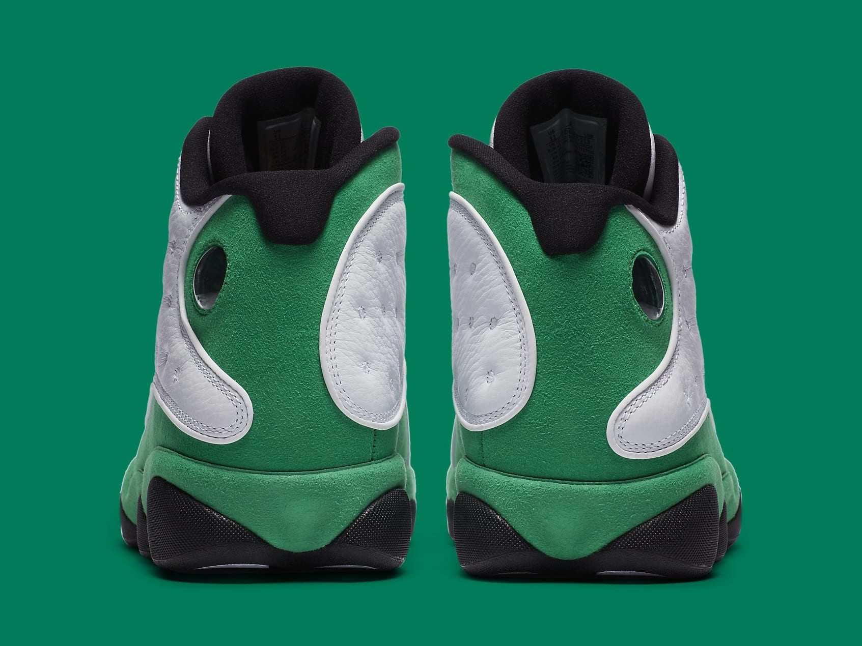 Air Jordan 13 Lucky Green Release Date DB6537-113 Heel