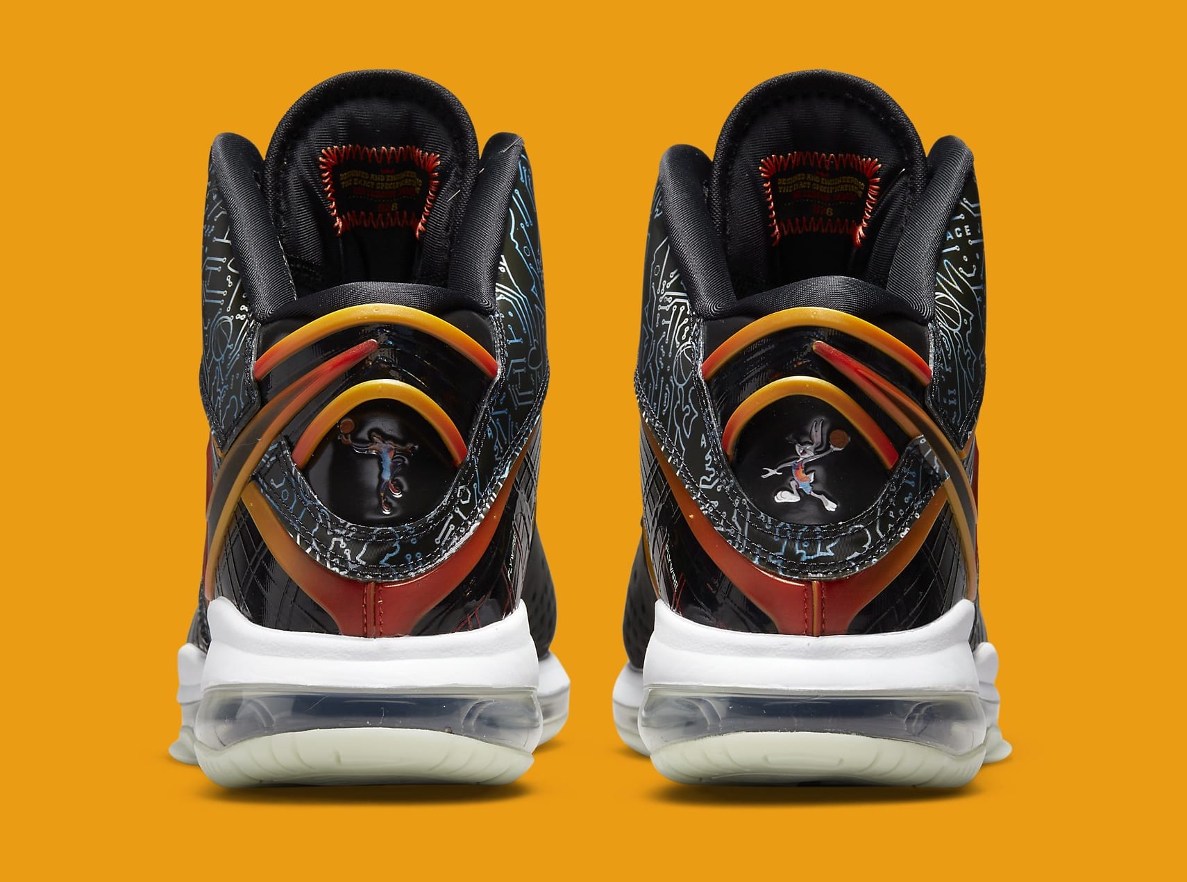 Nike LeBron 8 &#x27;Space Jam&#x27; DB1732-001 Heel