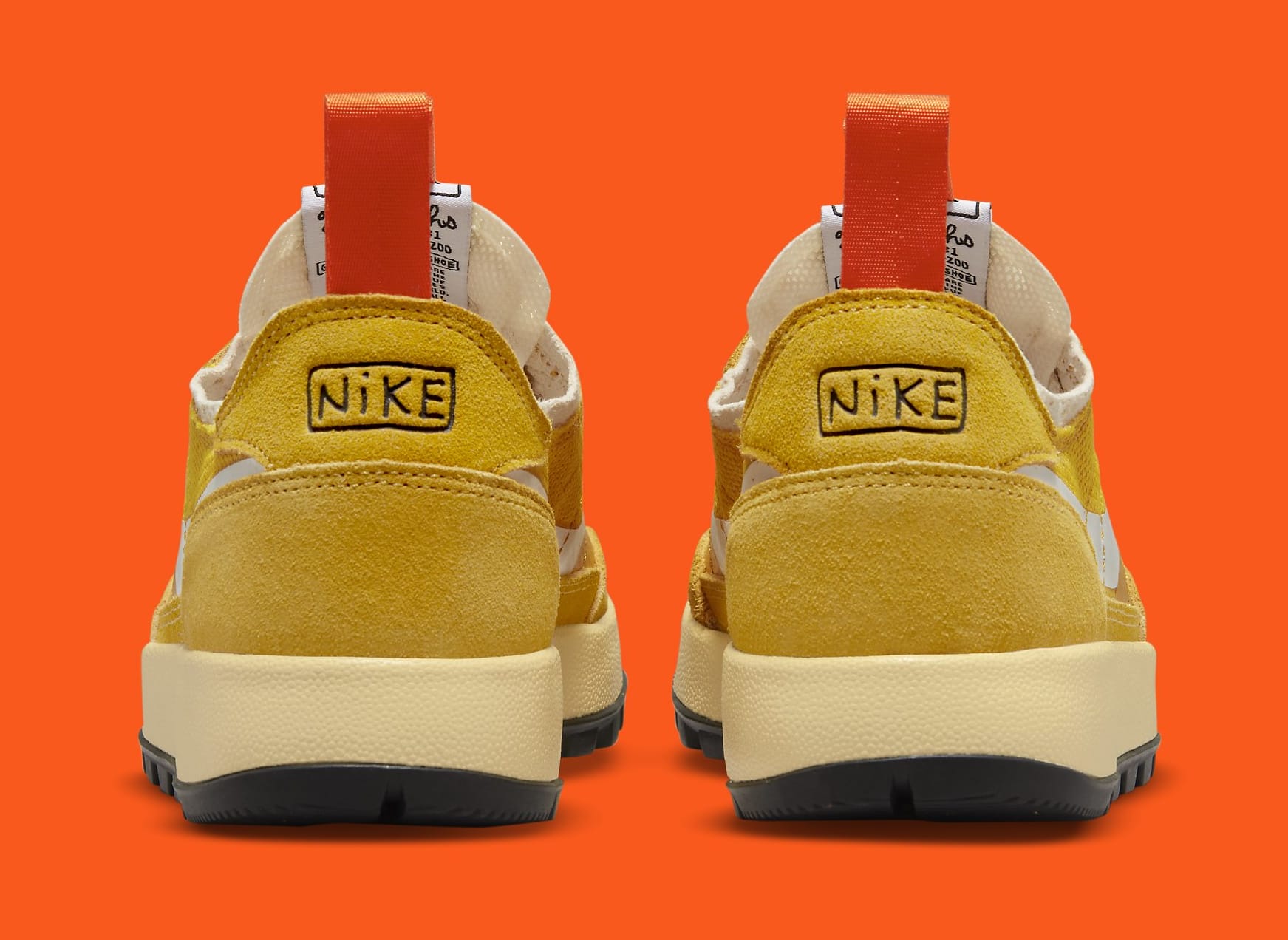 Tom Sachs x Nike General Purpose Shoe &#x27;Dark Sulfur&#x27; DA6672 700 Heel