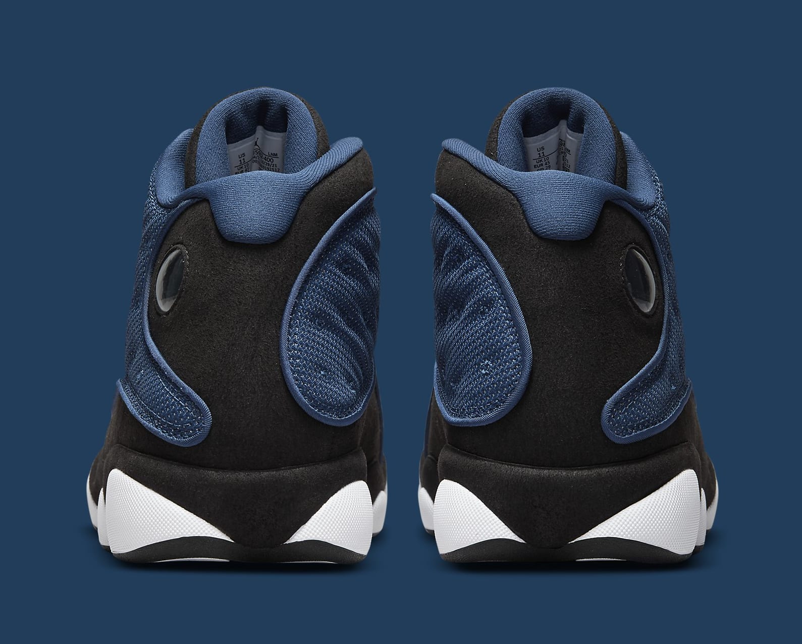 Air Jordan 13 &#x27;Brave Blue&#x27; DJ5982 400 Heel