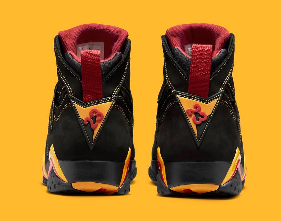 Jordan 7 black red hot sale yellow