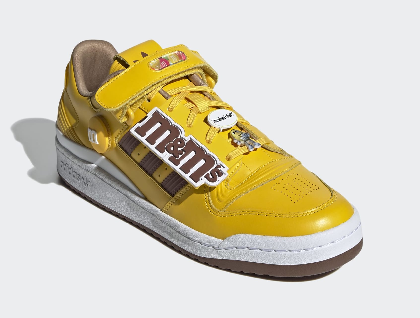 M&amp;M&#x27;s x Adidas Forum Low Yellow/Brown GY1179 Front