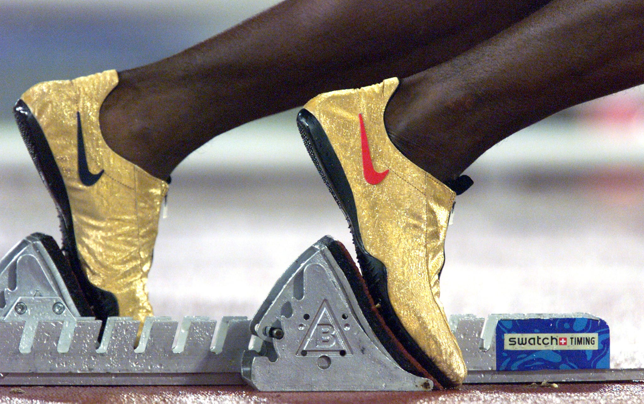 Michael Johnson Gold 3M Spikes 2000 Olympics