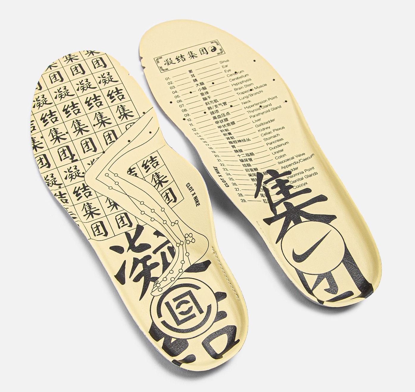 CLOT x Nike Air Max 1 Kiss of Death Release Date Insoles