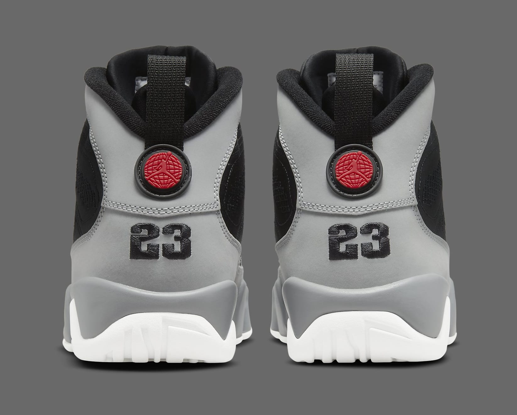 Air Jordan 9 &#x27;Particle Grey&#x27; CT8019 060 Heel
