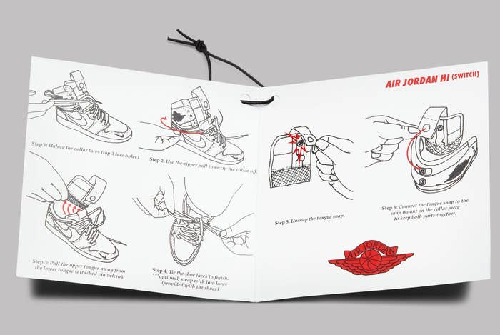 Air Jordan 1 High Switch White Light Smoke Grey Sail Tour Yellow Release Date CW6576-100 Booklet
