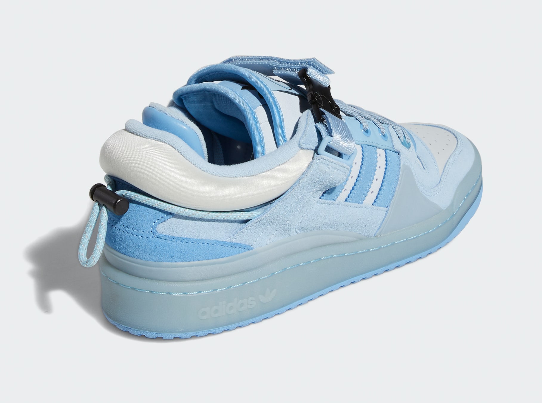 Bad Bunny x Adidas Forum Buckle Low &#x27;Blue&#x27; GY9693 Heel