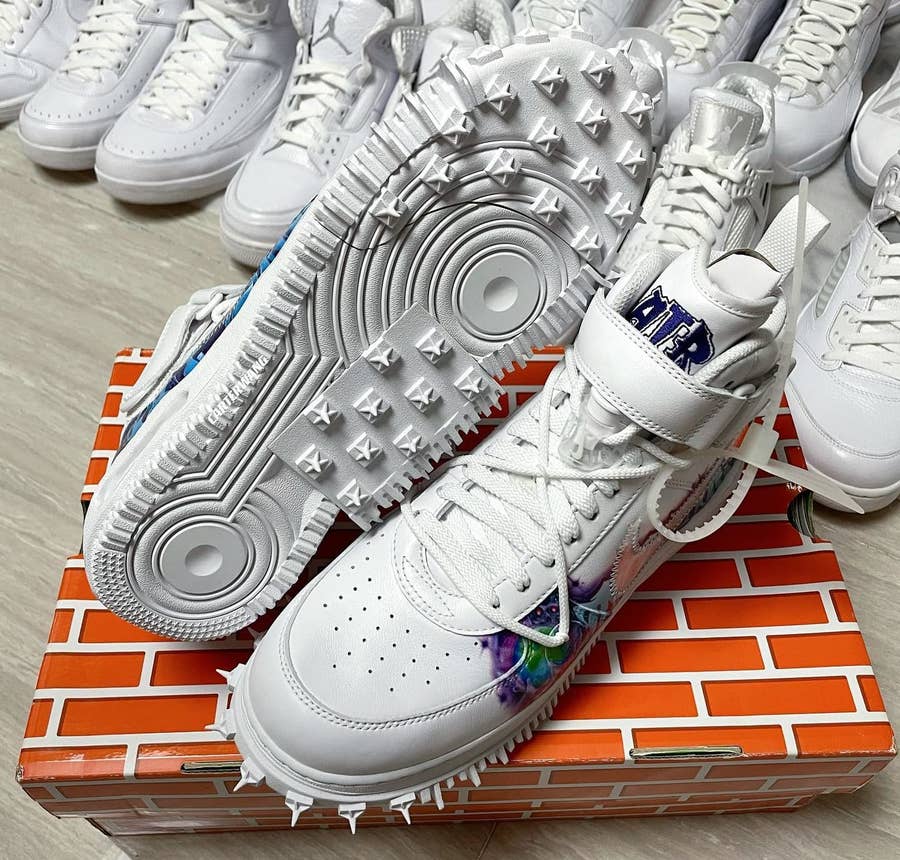 The Off-White x Nike Air Force 1 Mid White Graffiti Releases June 22 -  Sneaker News