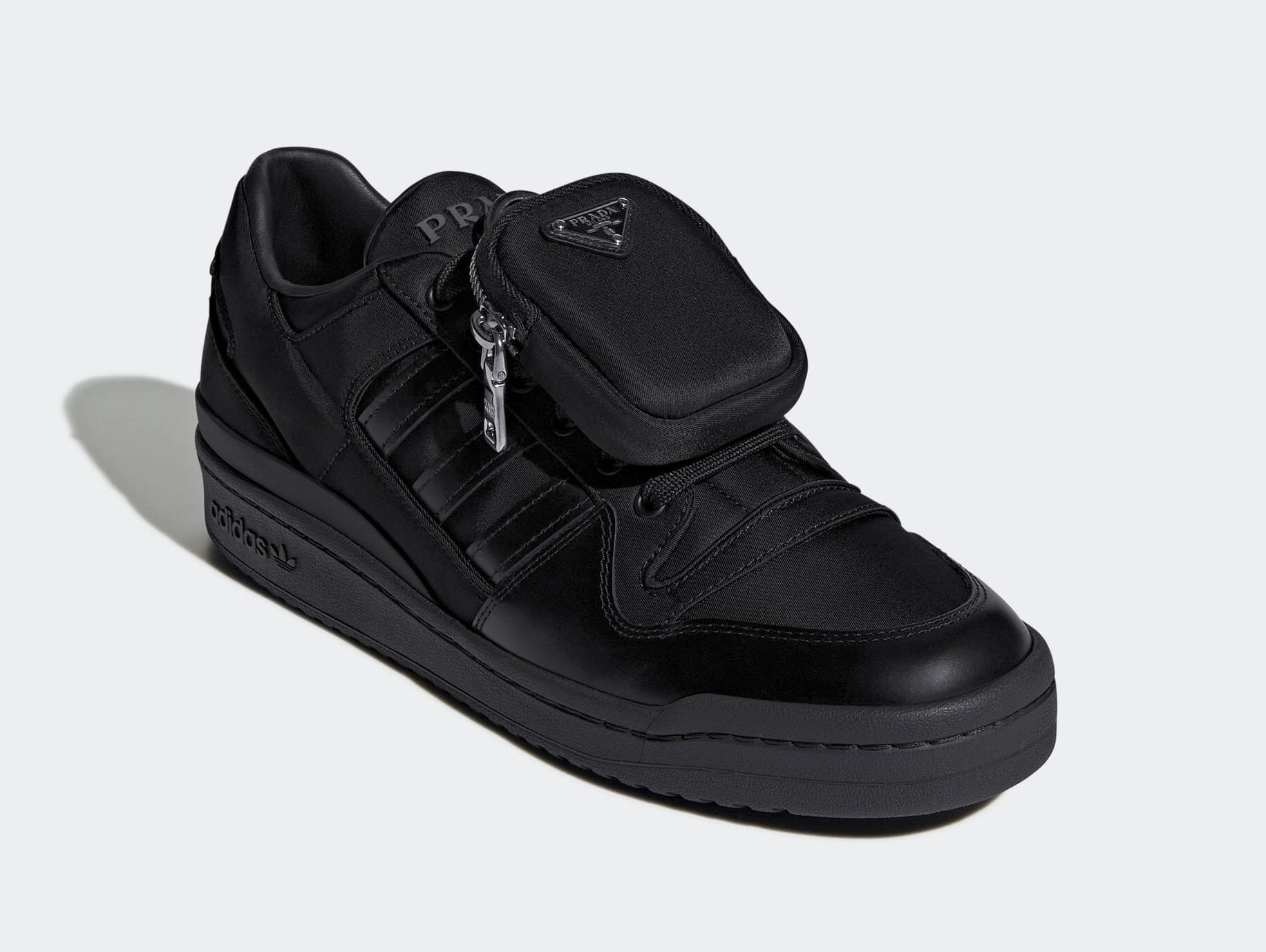 Prada x Adidas Forum Low &#x27;Black&#x27; GY7043 Front