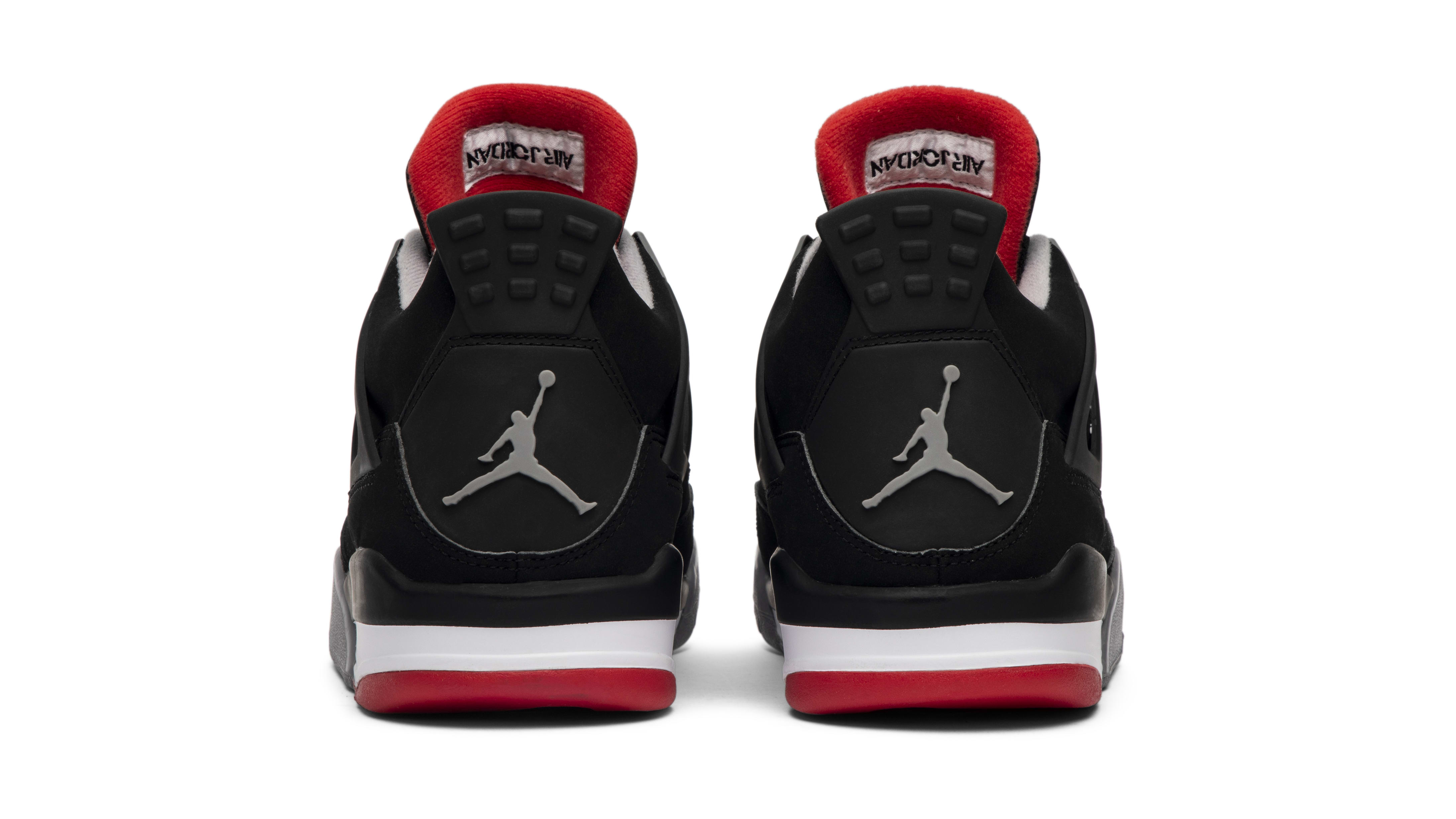 Air Jordan 4 &#x27;Bred&#x27; 2008 (Heel)