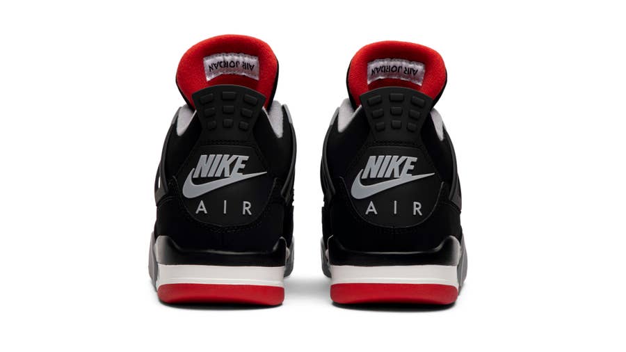 Air jordan sales 4 bred material