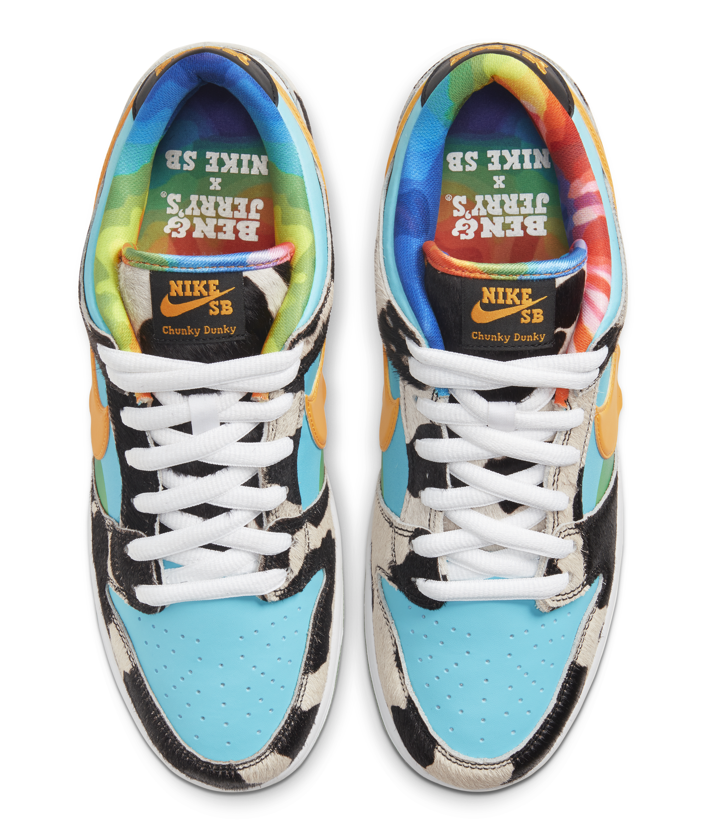 Ben and Jerry&#x27;s x Nike SB Dunk Low &#x27;Chunky Dunky&#x27; CU3244-100 (Top)