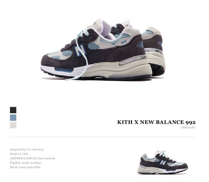 New Balance 992 (Kith Exclusive)