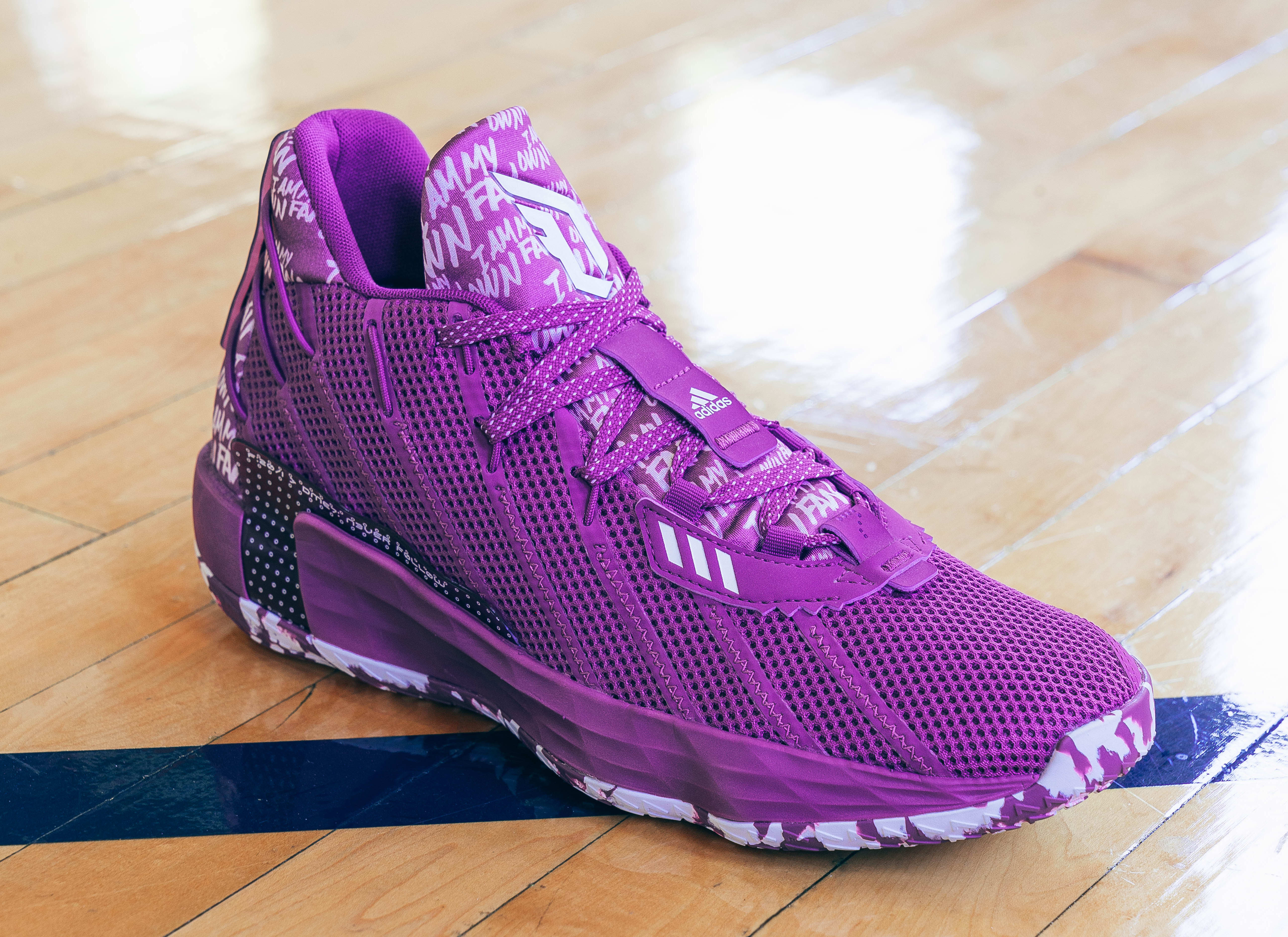 Adidas Dame 7 Purple (Front)