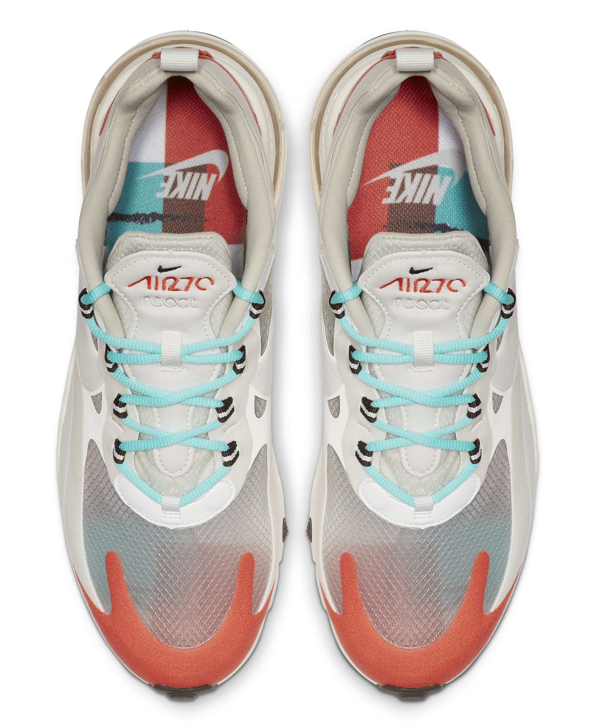 Nike Air Max 270 React &#x27;White/Red&#x27; (Top)