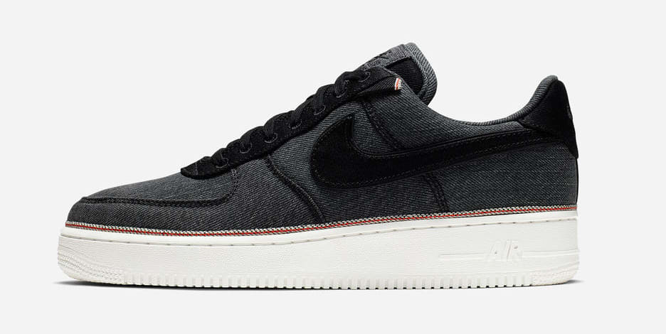 3x1 x Nike Air Force 1 Low &#x27;Black&#x27; (Lateral)