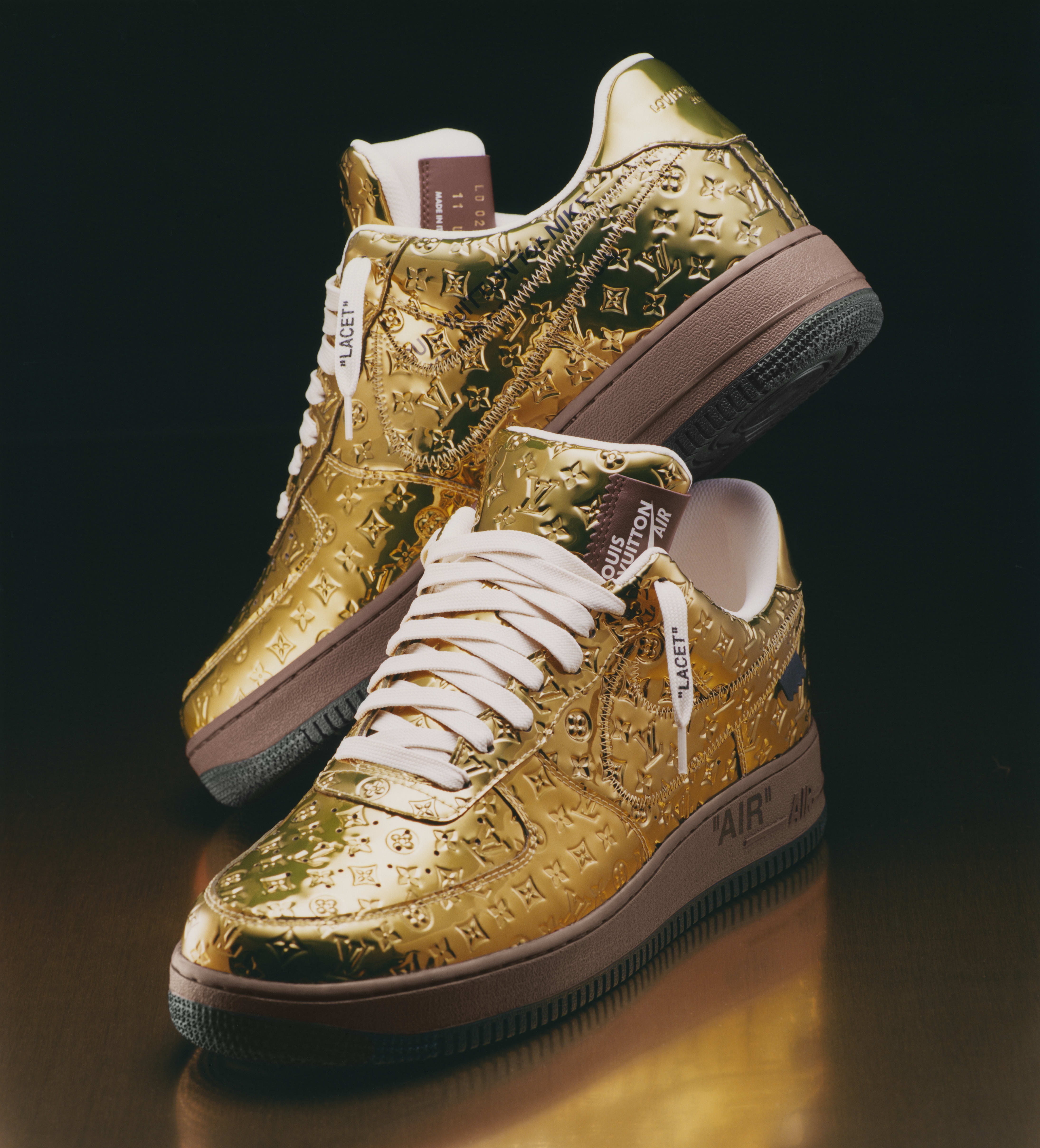Louis Vuitton x Nike Air Force 1 Low &#x27;Gold&#x27;