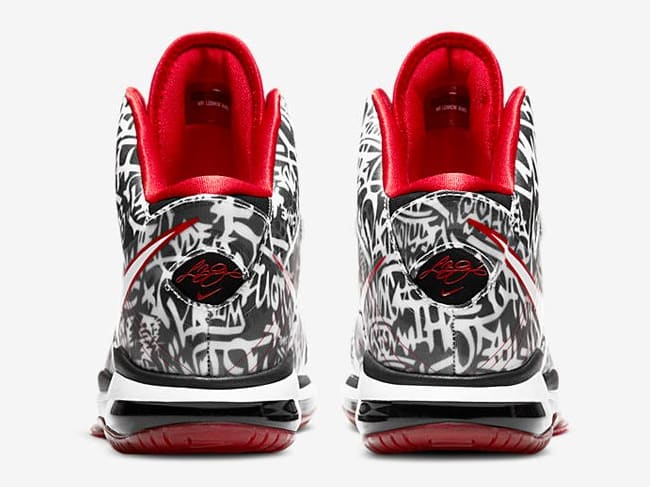 Nike LeBron 8 V/2 Graffiti 2021 Release Date Heel