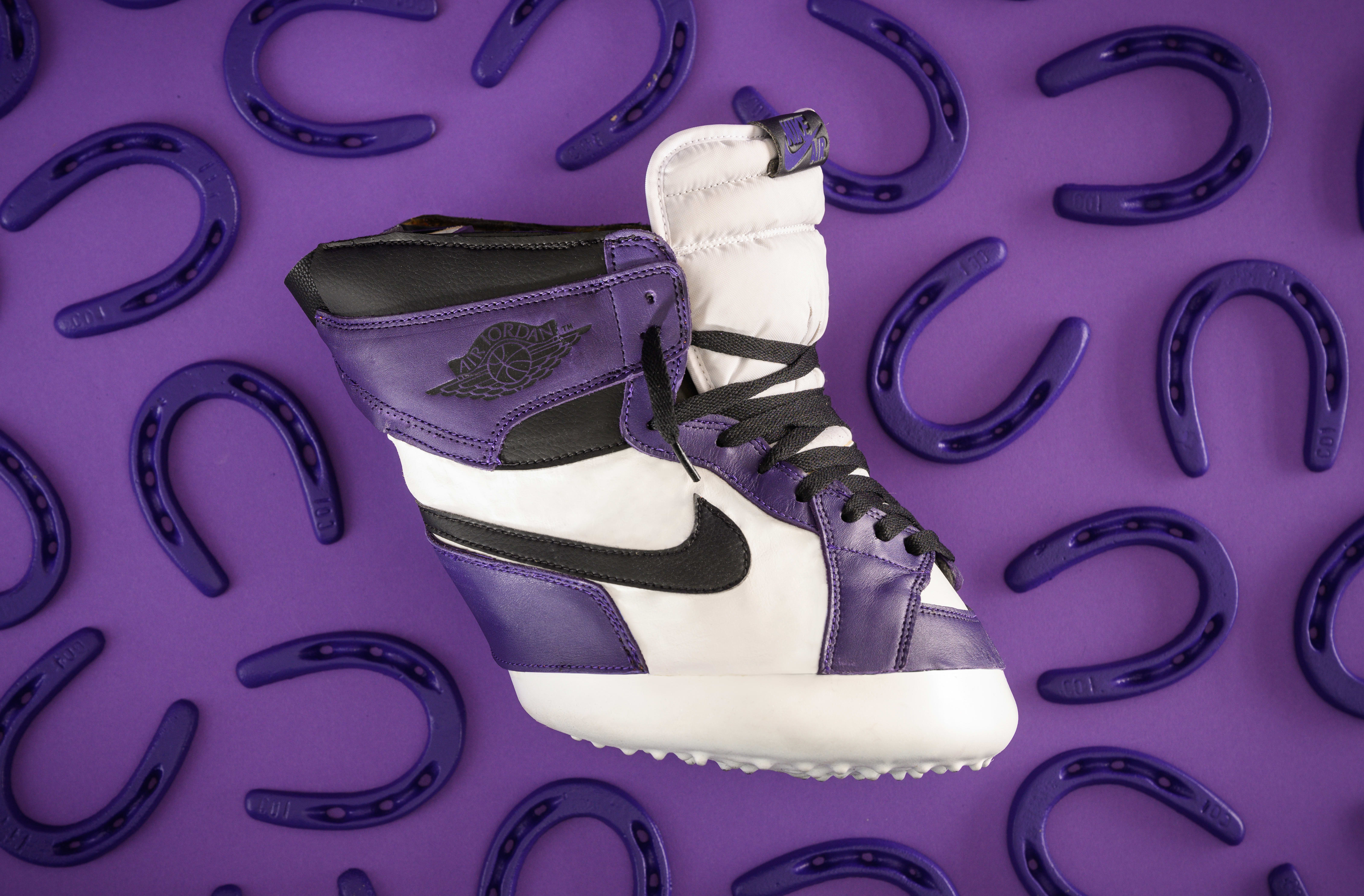 Horse Kicks Air Jordan 1 High &#x27;Court Purple&#x27;