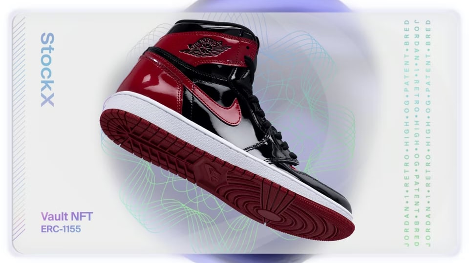 Air Jordan 1 High OG &#x27;Patent Bred&#x27; StockX Vault NFT