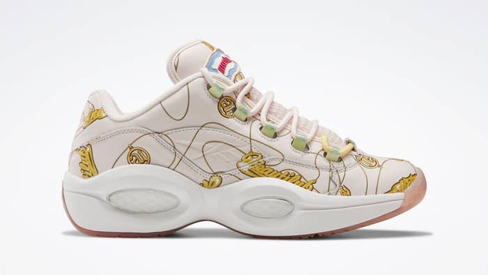 BBC x Reebok Question Low &#x27;Name Chains&#x27; FZ4341 Lateral