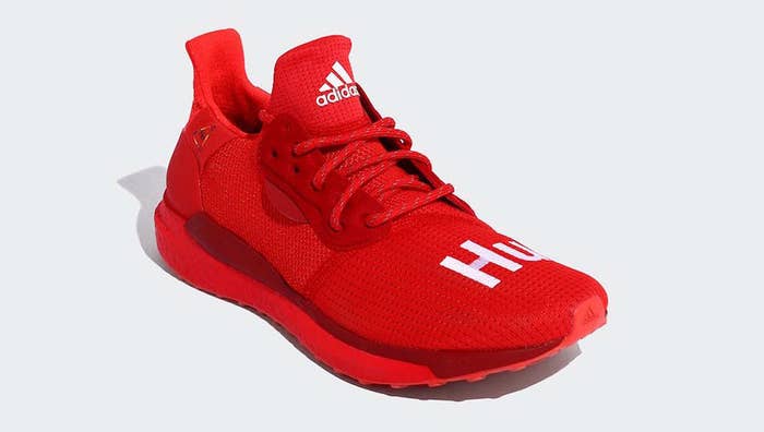 Pharrell x Adidas Solar Hu Glide &#x27;Red/Power Red/Running White&#x27; EF2381 (Front)
