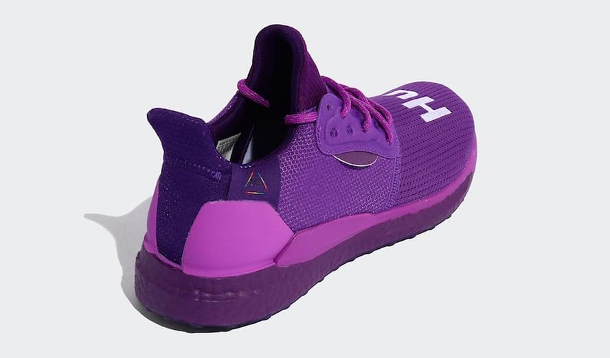 Pharrell x Adidas Solar Hu Glide &#x27;Active Purple/Tribe Purple&#x27; EF7770 (Heel)
