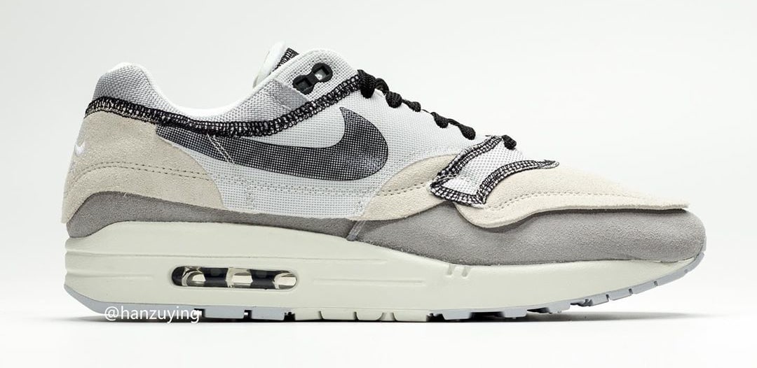 Nike Air Max 1 &#x27;Inside Out/Light Grey&#x27; 858876-013 (Lateral)
