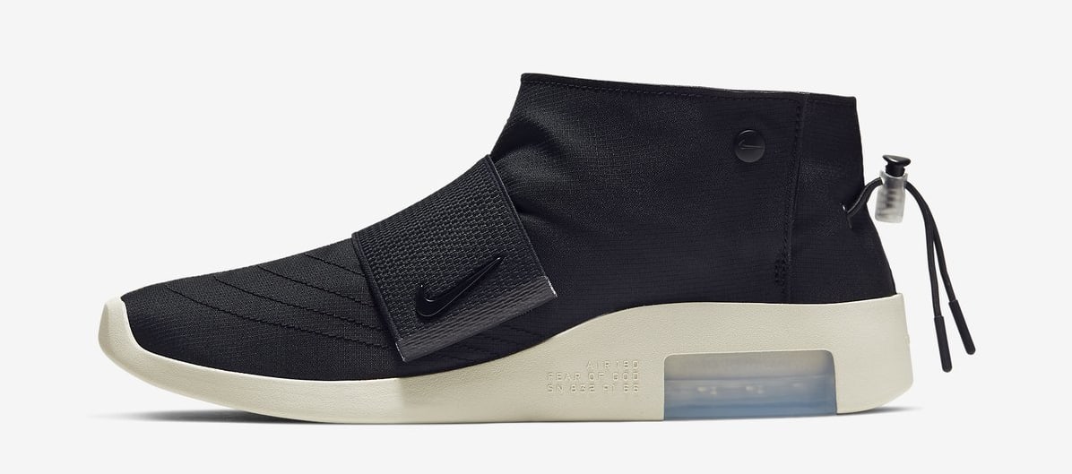 Nike Air Fear of God Moccasin &#x27;Black/Black-Fossil&#x27; (Lateral)