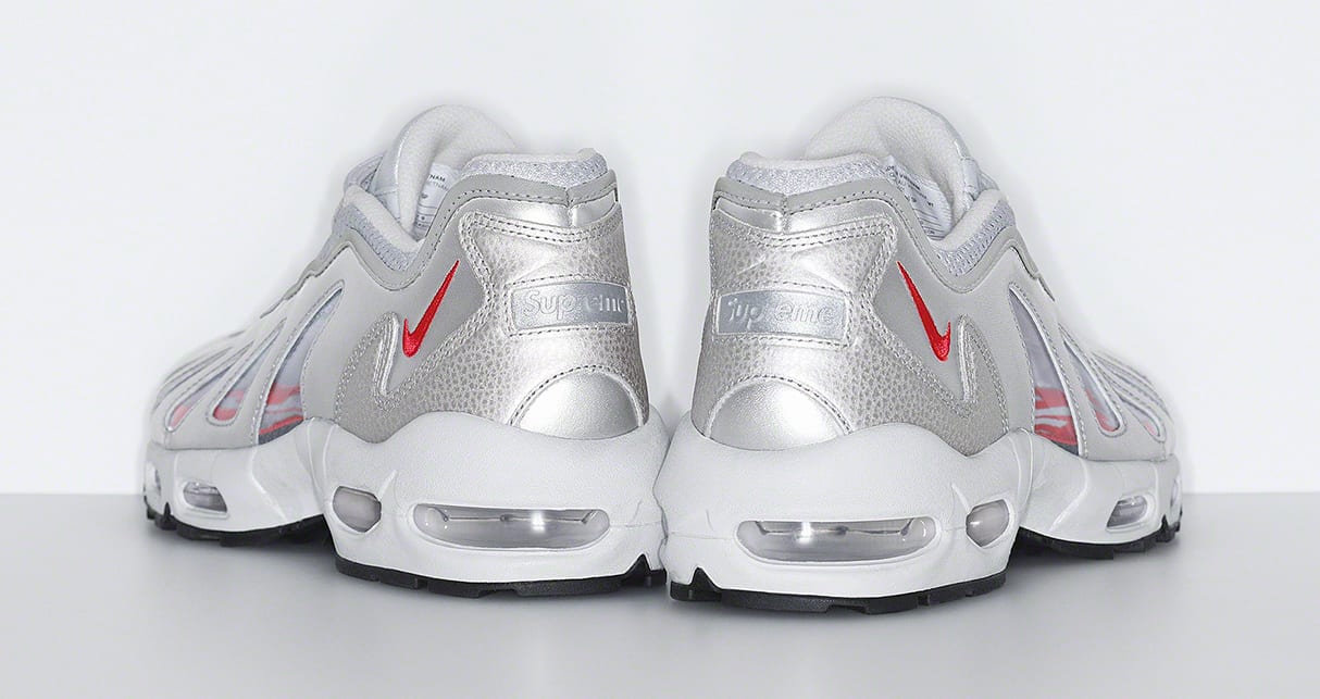 Supreme x Nike Air Max 96 &#x27;Silver&#x27; Heel