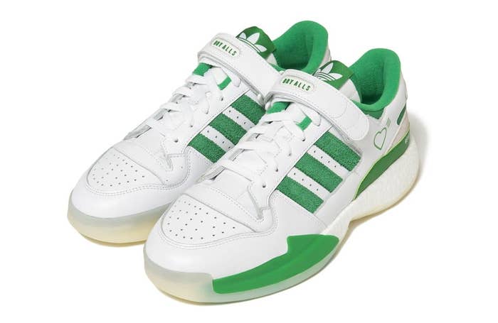 Human Made x Adidas Forum Lo White/Green Front