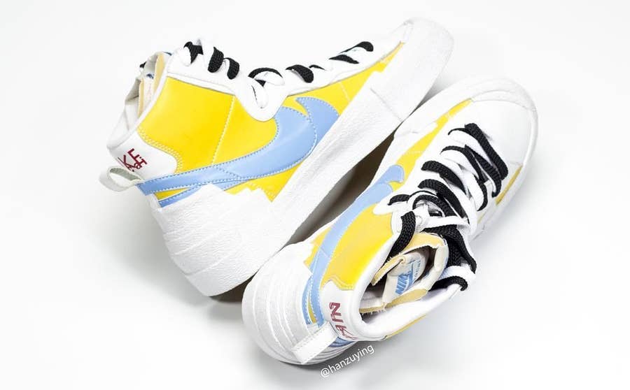 Sacai x nike on sale blazer mid yellow