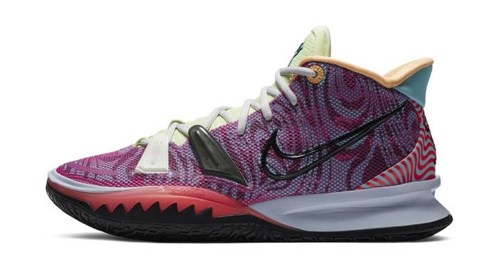 Nike Kyrie 7 Active Fuchsia/Black-Ghost-Multi-Color &#x27;Hendrix&#x27; DC0588-601 Lateral