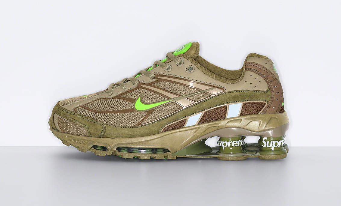 Supreme x Nike Shox Ride 2 &#x27;Green&#x27; Lateral