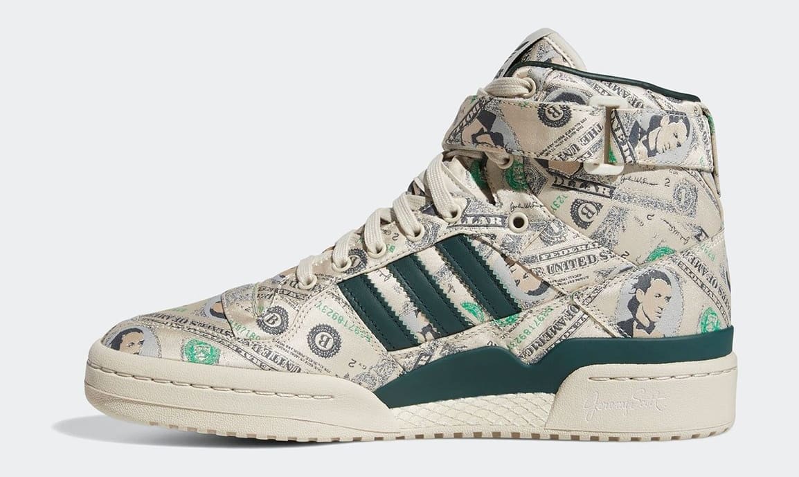 Jeremy Scott x Adidas Forum High Wings &#x27;Money&#x27; Q46154 Medial