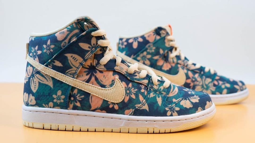 Nike SB Dunk High &#x27;Hawaii&#x27; Sail/Blue/Green Aqua CZ2232-300 (Pair)