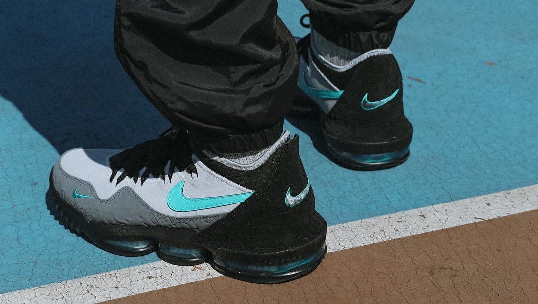 A Better Look at the Atmos x Nike LeBron 16 Low 'Clear Jade' | Complex