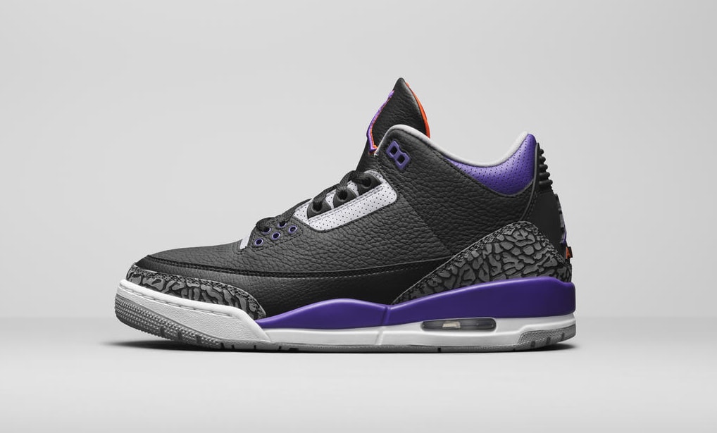 Air Jordan 3 Retro &#x27;Court Purple&#x27; CT8532-050 Lateral