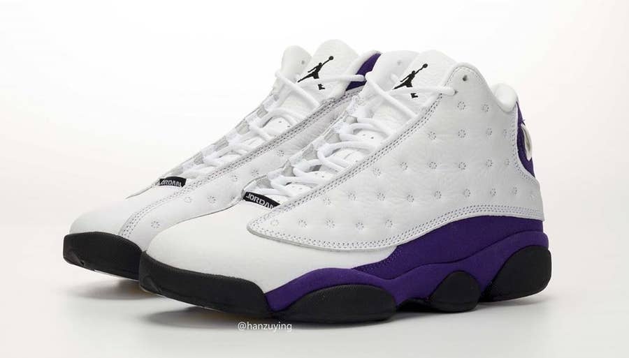 Jordan retro 13 hot sale white and purple