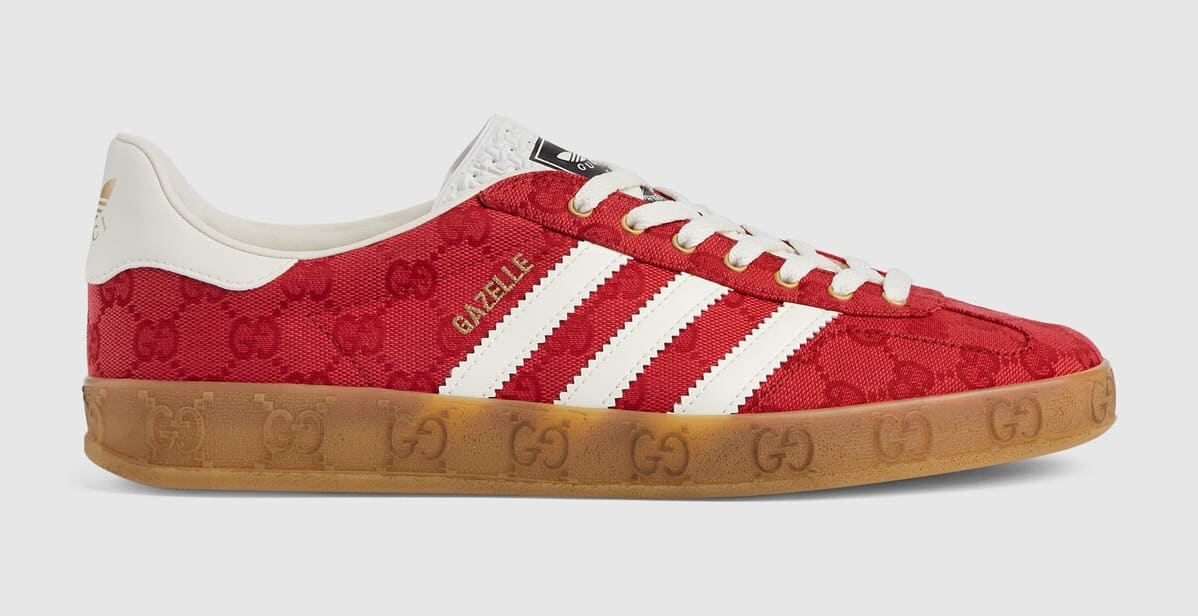 Closer Look at Gucci x adidas Gazelle Sneakers