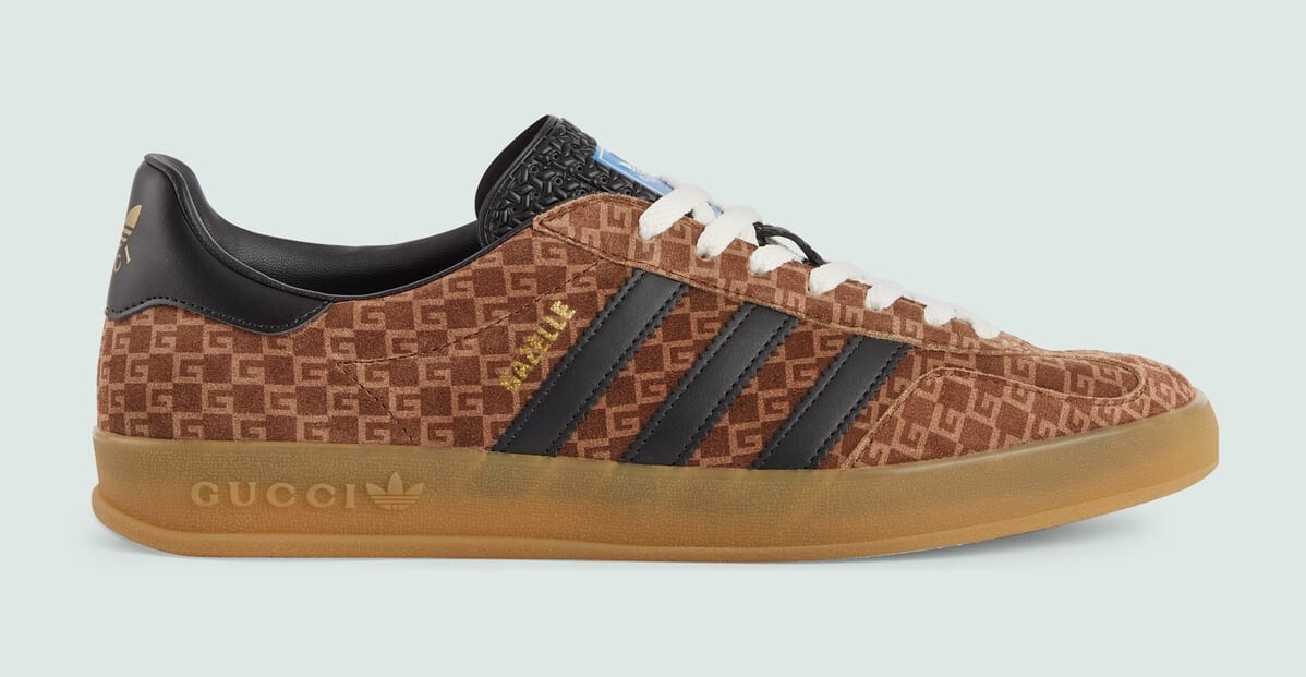 Closer Look at Gucci x adidas Gazelle Sneakers