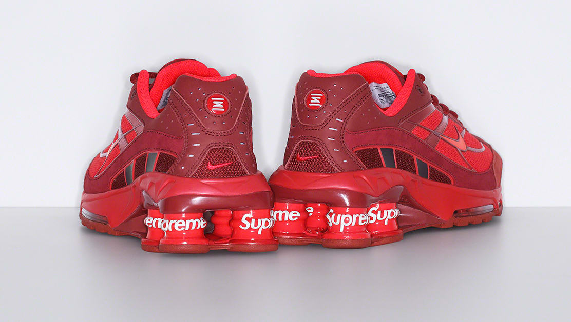 Supreme x Nike Shox Ride 2 &#x27;Red&#x27; Heel