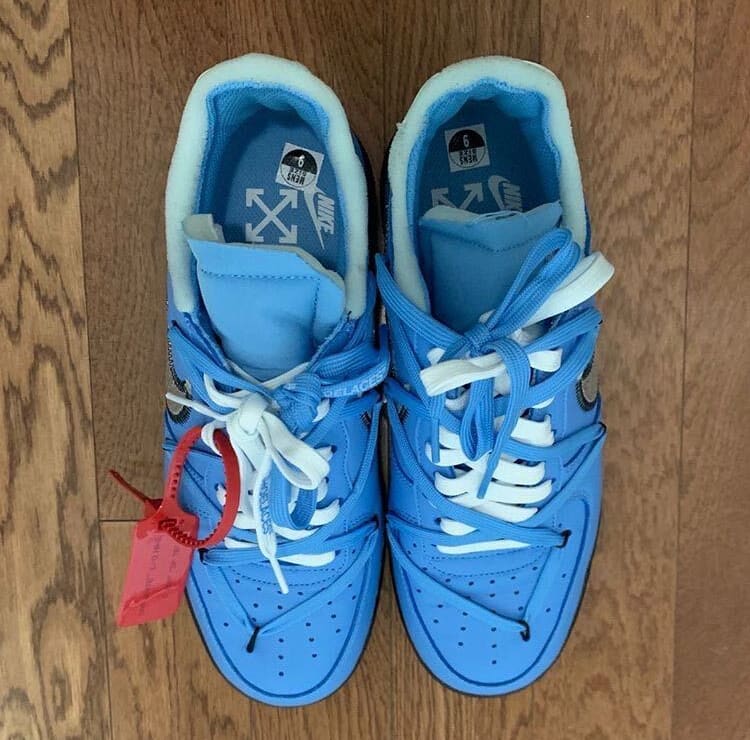 Virgil Abloh Teases New Off-White™ x Nike Air Force 1 in “University Blue”  – PAUSE Online