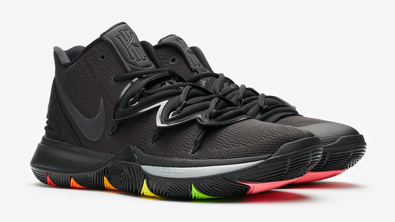 Nike Kyrie 5 Black Rainbow Release Date AO2918-001 Pair