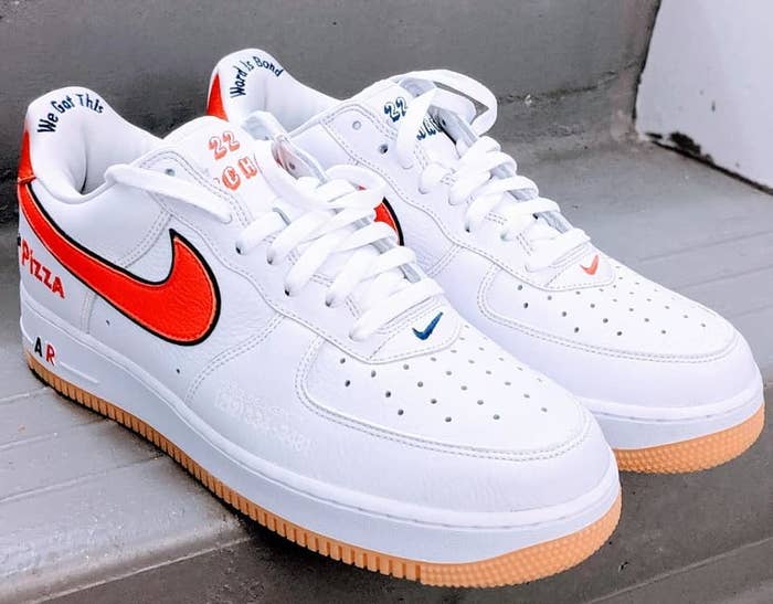Scarr&#x27;s Pizza x Nike Air Force 1 Low CN3424-100 (Pair Front)
