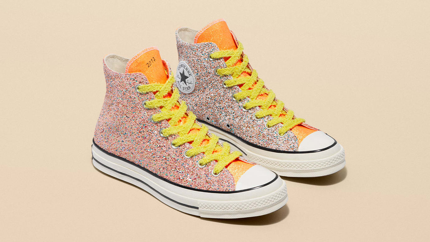 The glitter Converse x J.W. Anderson collection has finally dropped