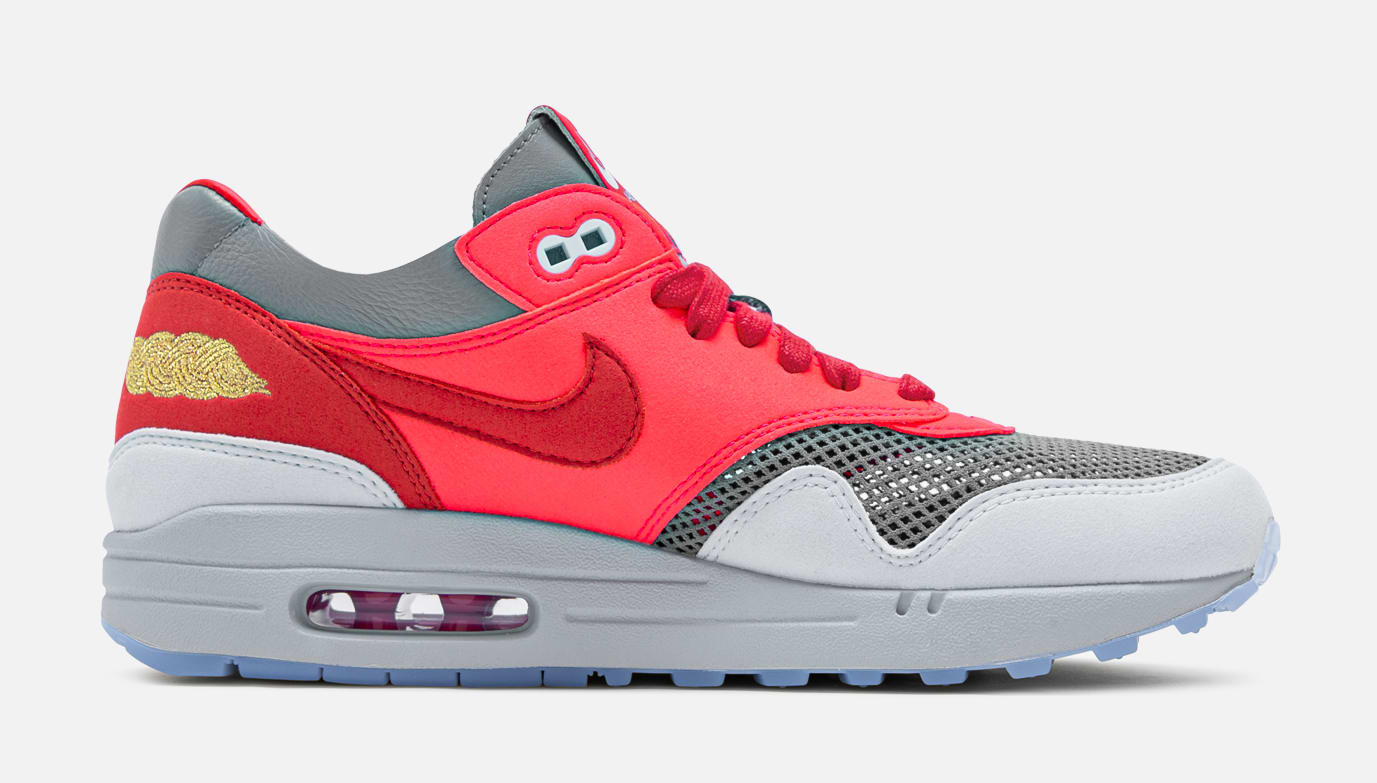 Clot x Nike Air Max 1 &#x27;K.O.D.&#x27; -Solar Red Medial