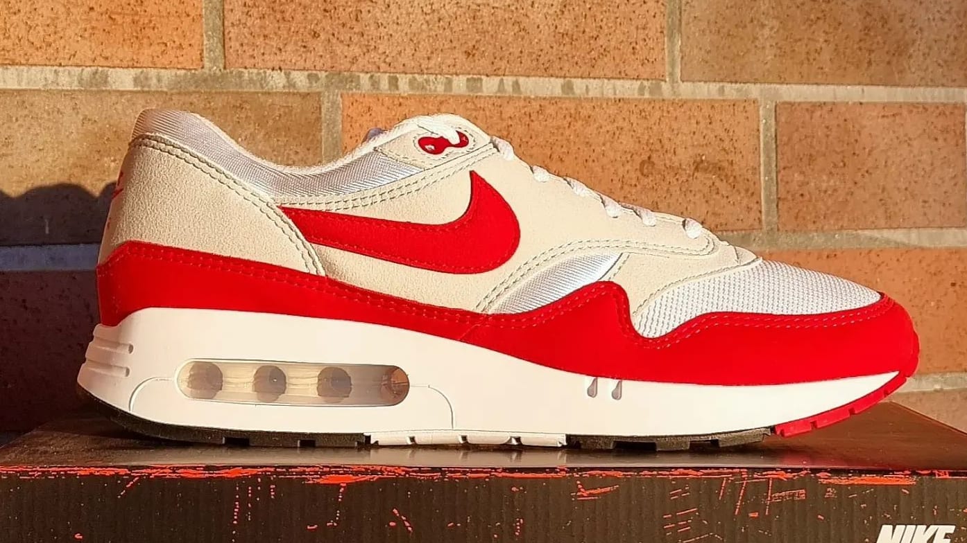 Nike Air Max 1 Big Bubble &#x27;White/University Red&#x27; 2023 Lateral