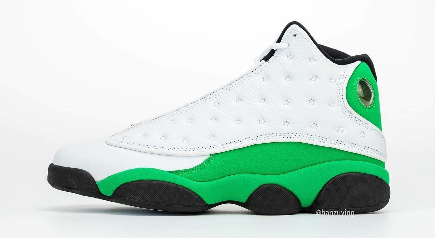 Air Jordan 13 Retro &#x27;Lucky Green&#x27; DB6537-113 Lateral